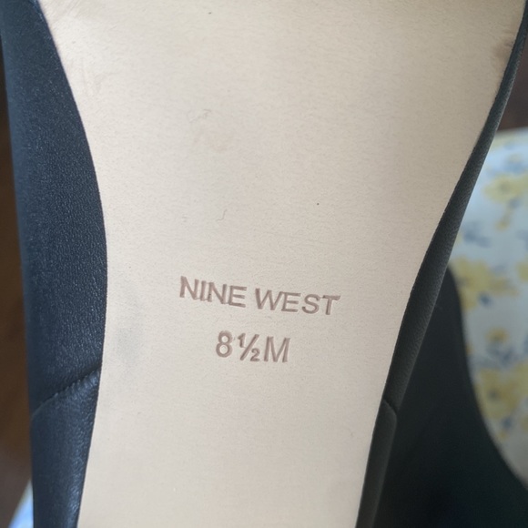 Nine West Jenn Leather Black Booties - Picture 8 of 10